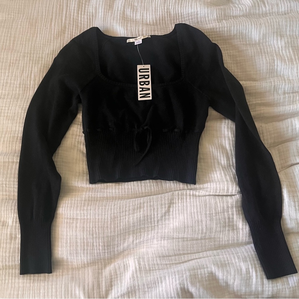 New Urban Outfitters Kimchi Blue Cropped Sweater Top Shorts Size Large